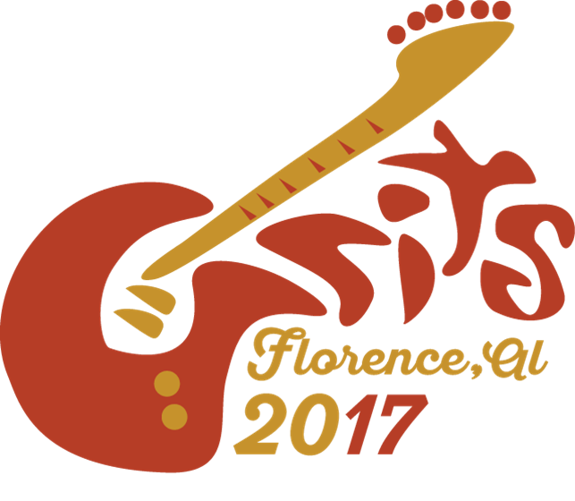 Picture of GRITS 2017 Annual Meeting logo - red and gold guitar incorporating GRITS text.